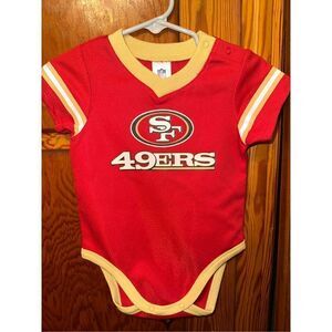 San Francisco 49ers Baby Boys Girls Dazzle Bodysuit NFL team apparel 6-9 Months